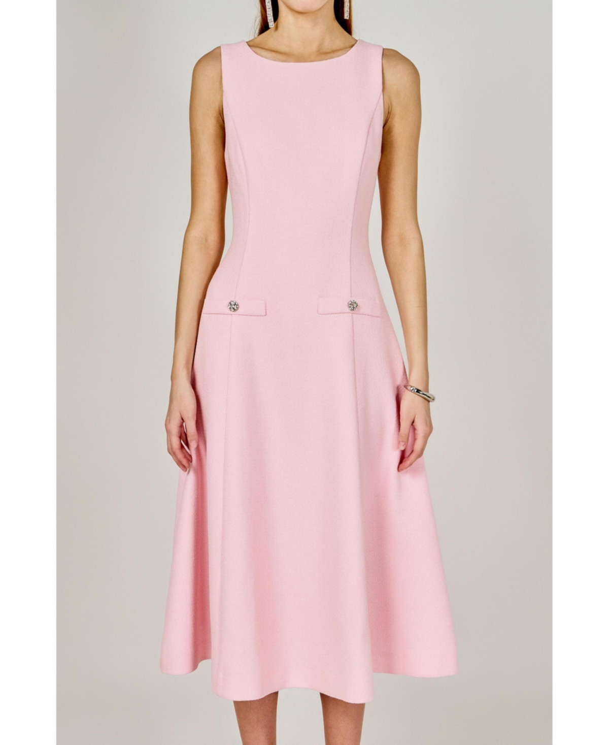 endless rose Women's Tweed Midi Dress - Pink | Macy's