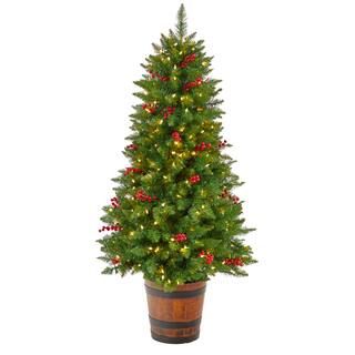5ft. Pre-Lit Colorado Aspen Artificial Christmas Tree in Decorative Planter, White LED Lights | M... | Michaels Stores