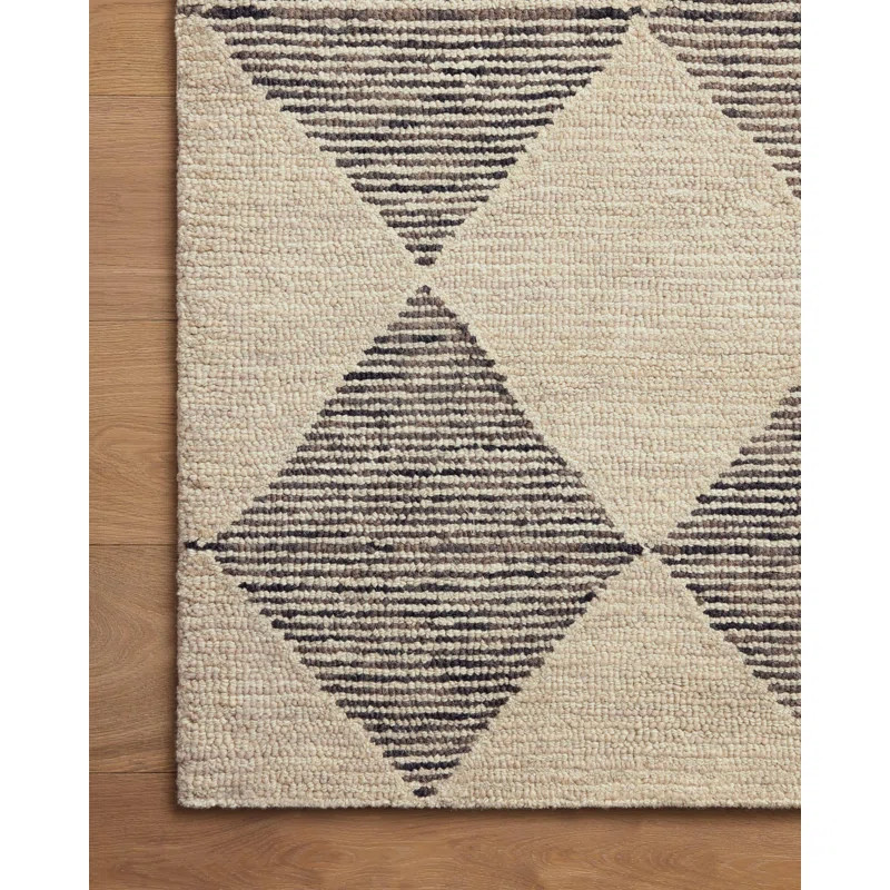 Francis Hand Hooked Wool Geometric Rug | Wayfair North America