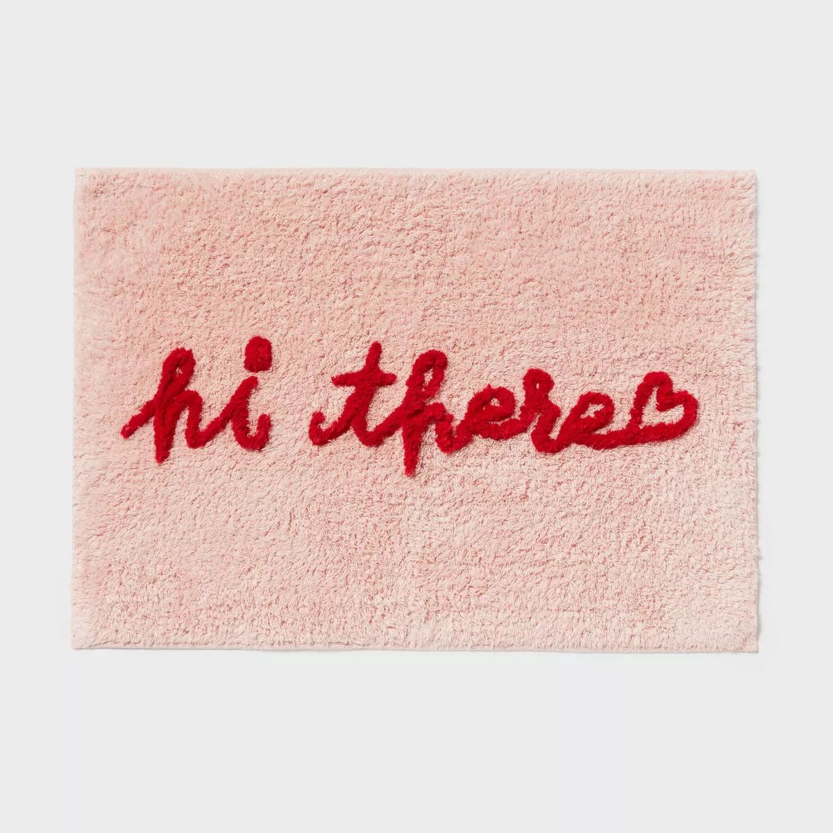 17"x24" Valentines 'Hi There' Bath Rug Pink - Threshold™ | Target
