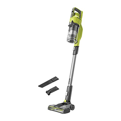 RYOBI 18 V ONE+ RSV18-0 Cordless Floor Vacuum Cleaner (30 AirWatt Suction Power, 820 l/min Airflow, 24 cm Wide Floor Nozzle, without Battery and Charger), Green | Amazon (US)