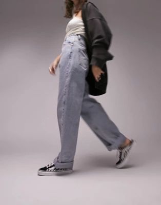 Topshop oversized mom jeans in bleach | ASOS (Global)