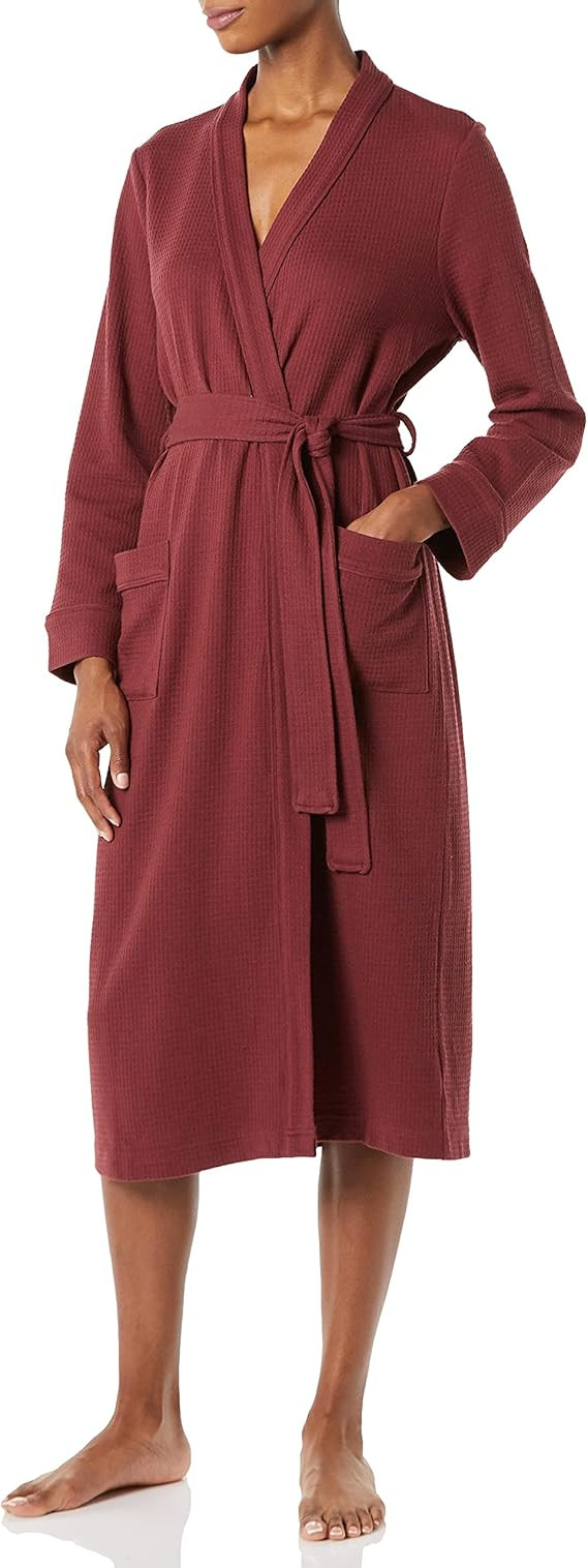 Amazon Essentials Women's Lightweight Waffle Full-Length Robe (Available in Plus Size) | Amazon (US)