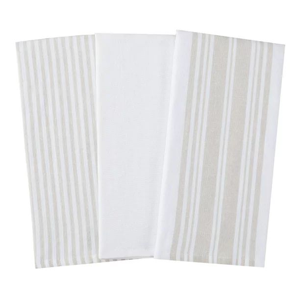 Better Homes & Gardens Culinary Stripe Kitchen Towels, Set of 3, Multiple Colors - Walmart.com | Walmart (US)