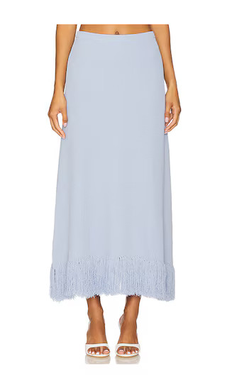 Clarissa Fringe Knit Skirt | Revolve Clothing (Global)