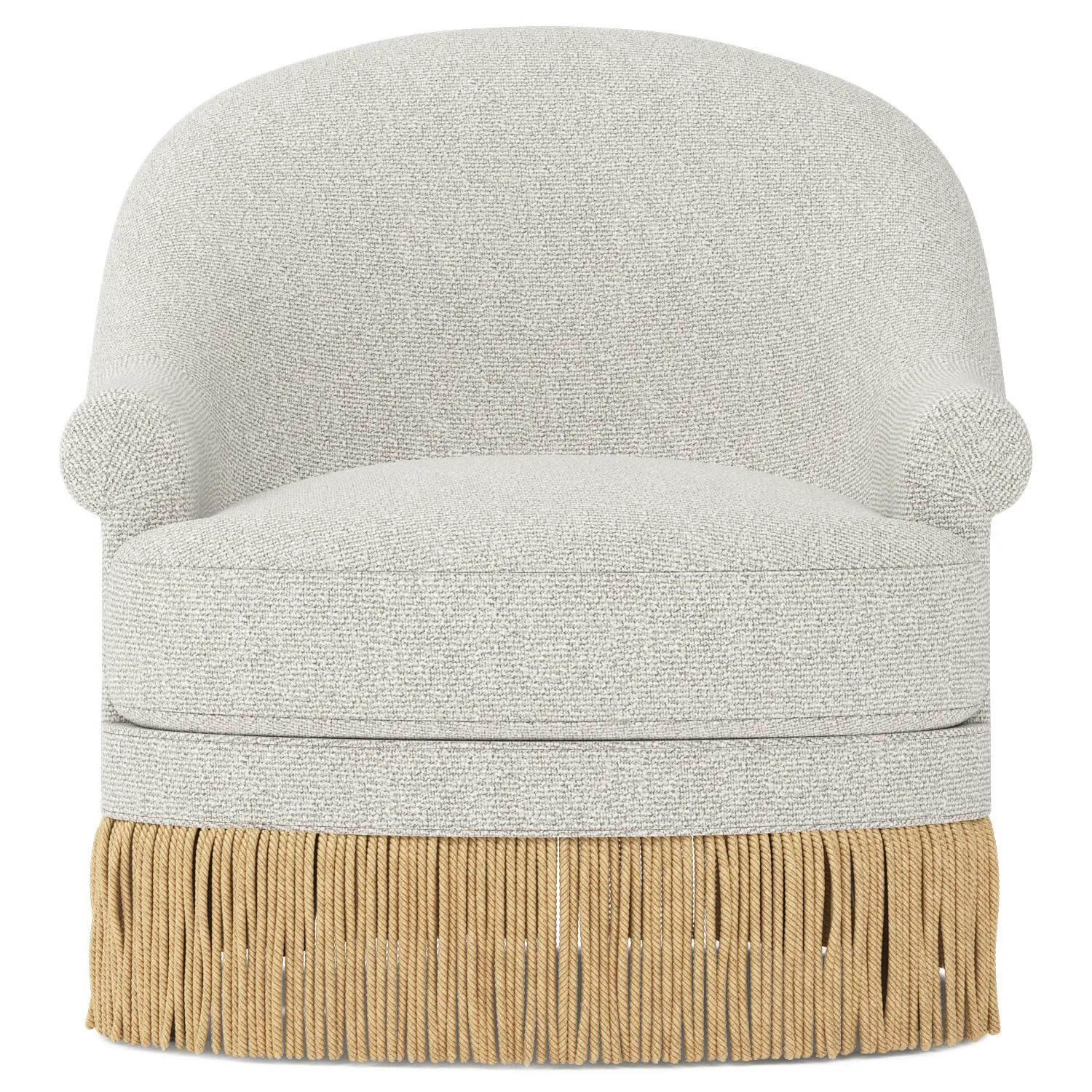 Meilani Alabaster Performance Swivel Glider Chair | Kathy Kuo Home