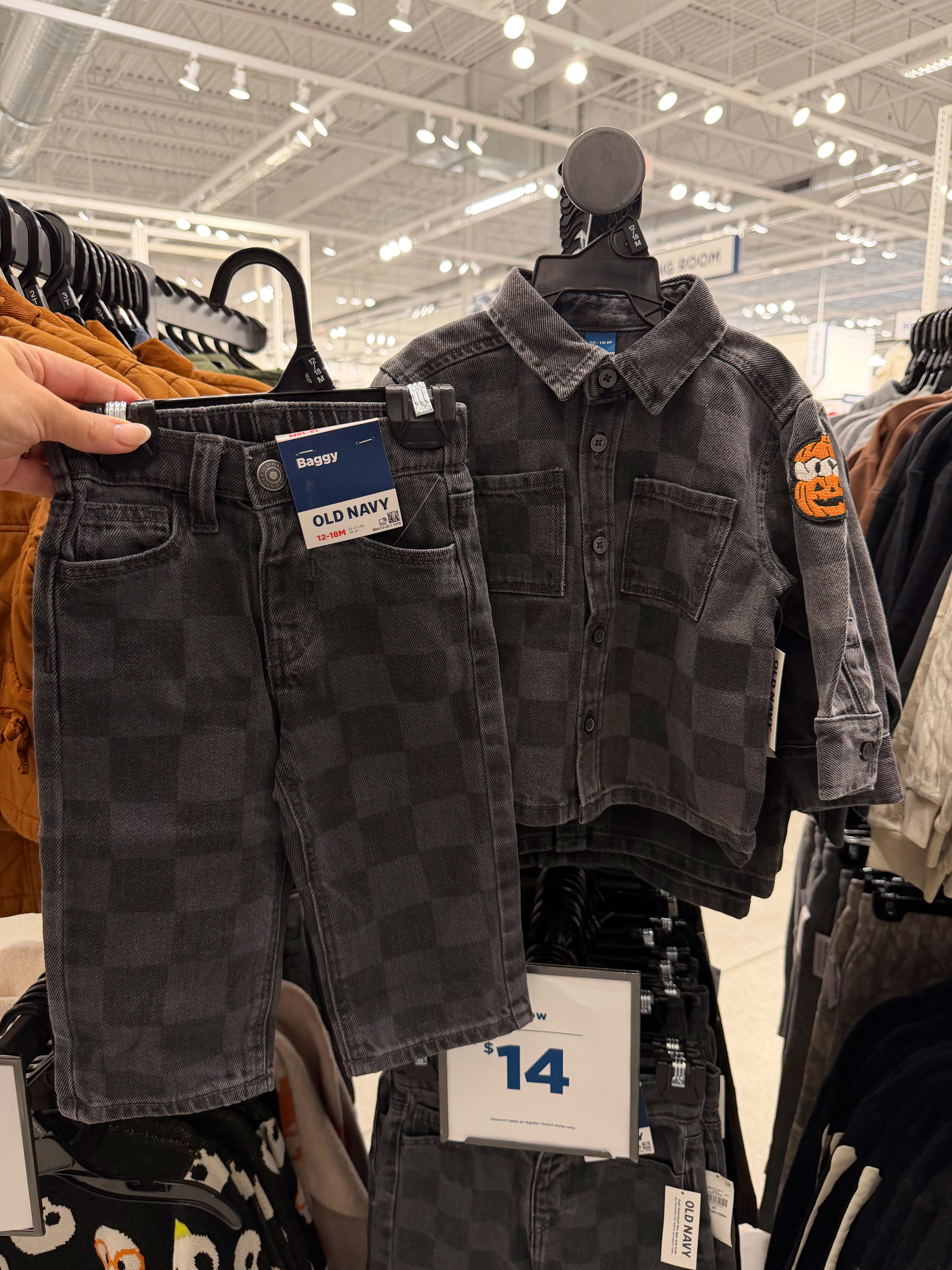 NEW checkered denim outfit for toddler boys at Old Navy!! 

 #LTKootd #LTKmomlife #LTKKids