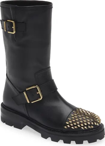 Jimmy Choo Biker II Studded Boot (Women) | Nordstrom | Nordstrom
