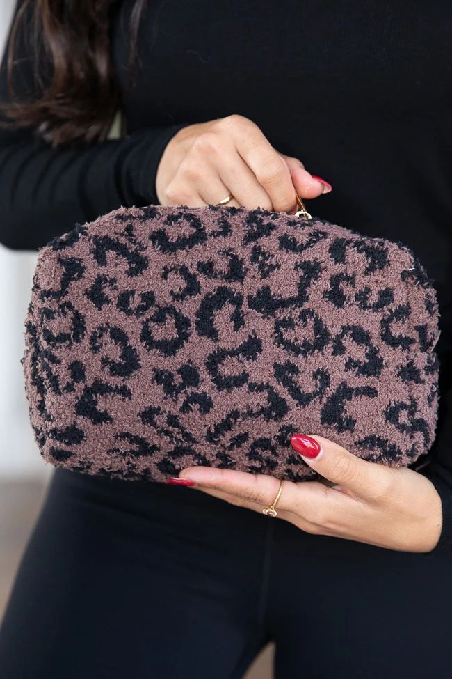 Leopard Pouch DOORBUSTER | Pink Lily