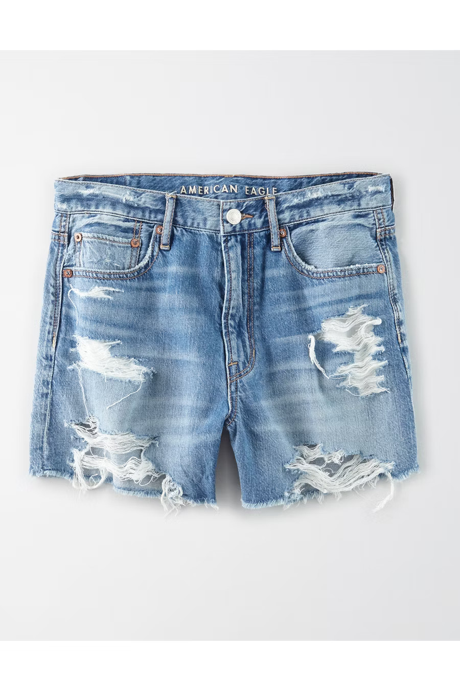 AE 90s Boyfriend Denim Short Women's Medium Destroy 6 | American Eagle Outfitters (US & CA)