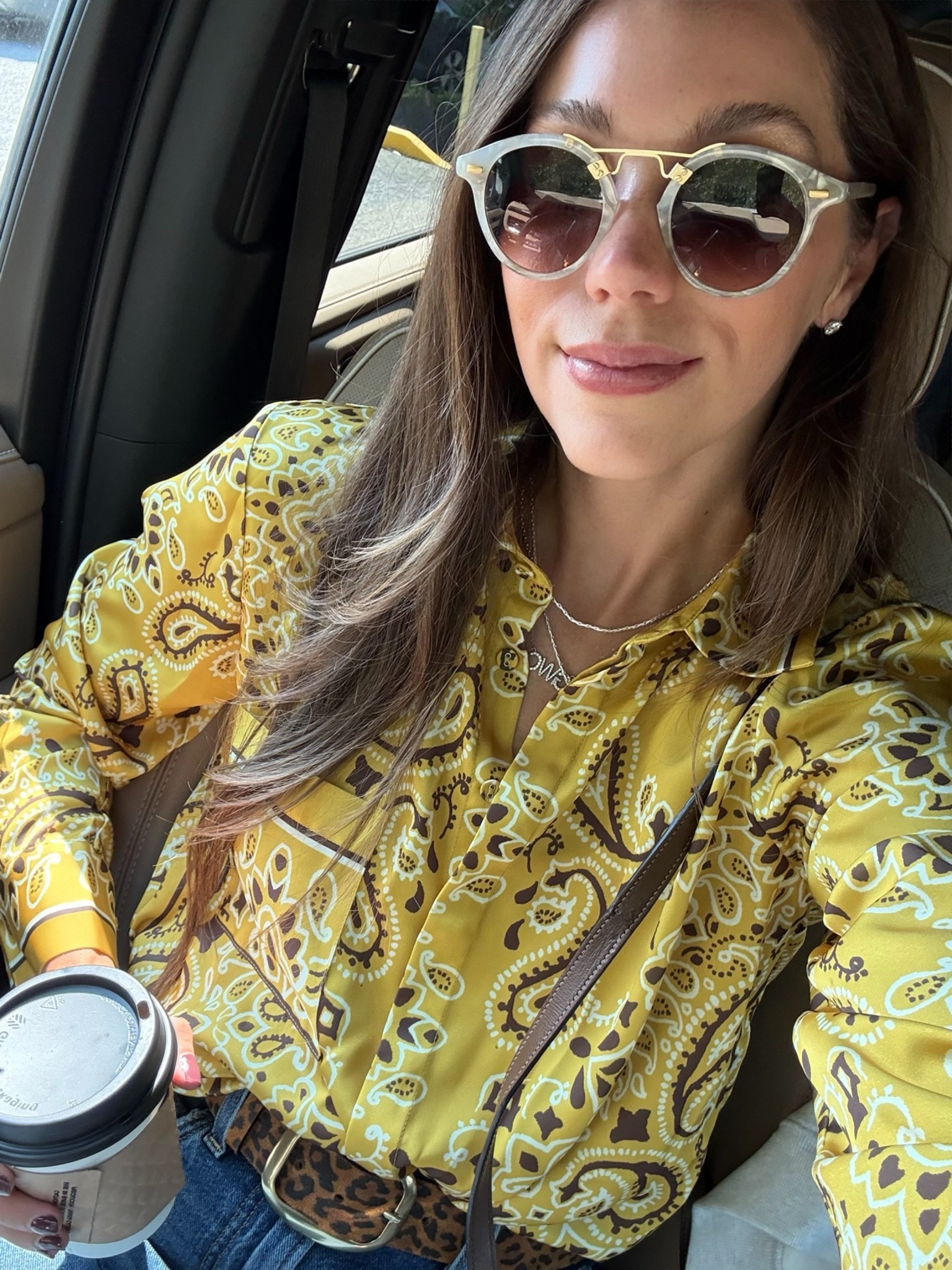 The perfect fall transition outfit. This bandana print blouse feels much more high end than the price tag.

#LTKootd