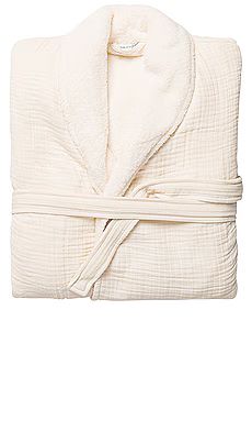 House No. 23 Alaia Sherpa Robe in Coconut from Revolve.com | Revolve Clothing (Global)