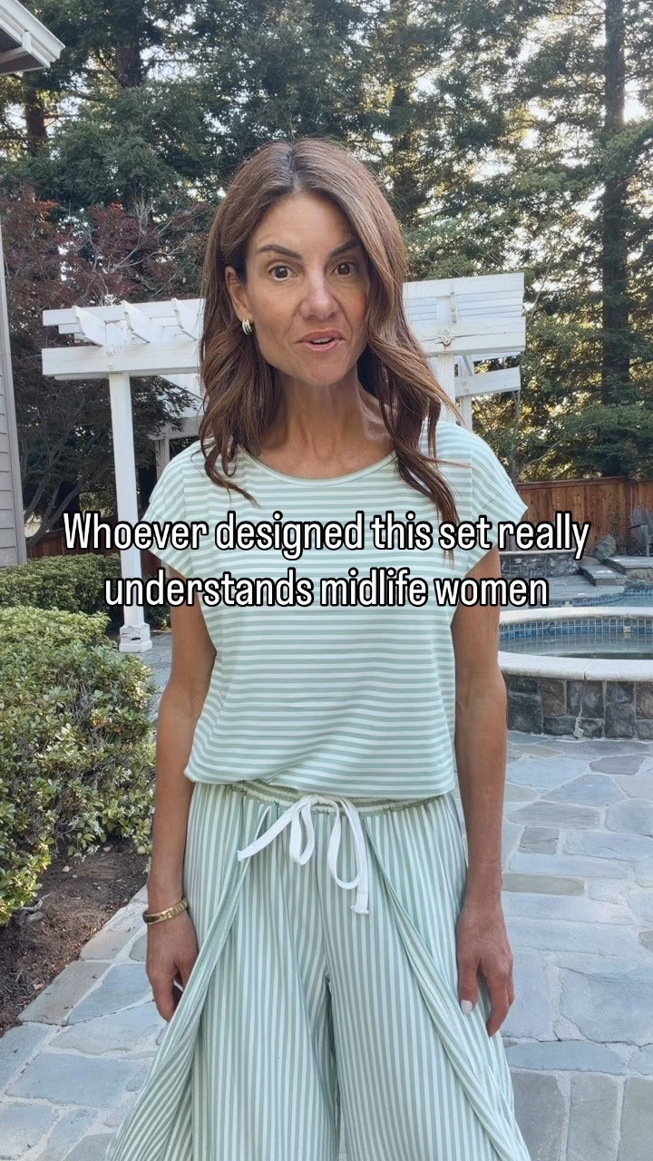 This two-piece set is so soft, lightweight, and comfortable — but the best part is the side slit detail that gives extra ventilation for those hot summer days. Great for vacations and days by the pool.  

Perfect when you want to feel comfortable but still look put together. Comes in multiple colors and feels even better on.

#LTKOver40 #LTKTravel #LTKootd