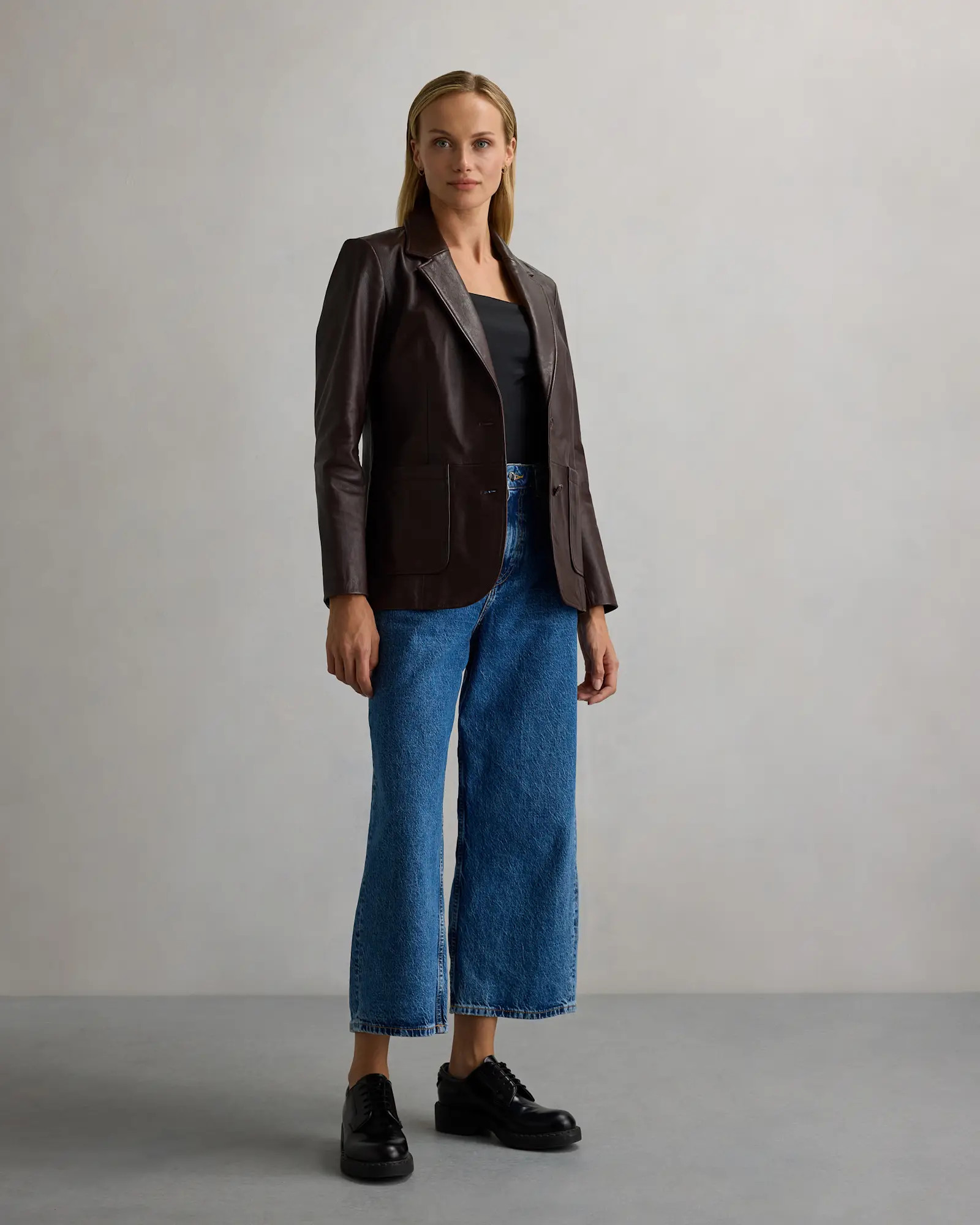 100% Leather Blazer | Quince