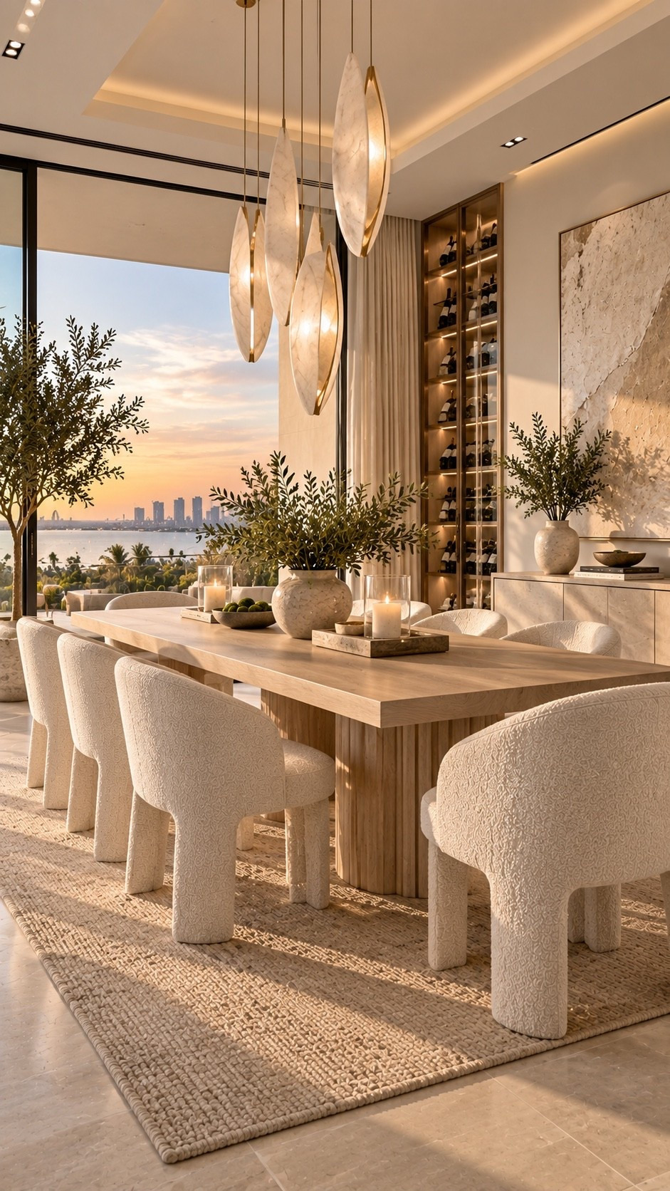 Shop This Room ✨ Shop the full look through my LTK — all products and similar finds are linked below. Create an elevated luxury dining room with a sculptural wood dining table, creamy upholstered chairs, statement pendant lighting and warm organic textures. #DiningRoom #DiningRoomIdeas #DiningRoomInspo #DiningRoomDecor #LuxuryDiningRoom #ModernDiningRoom #InteriorDesign #InteriorInspo #HomeDecor #HomeInspo #LuxuryInteriors #LuxuryHome #DreamHome #ModernLuxury #OrganicModern #OrganicModernStyle #WarmNeutralDecor #NeutralInteriors #QuietLuxury #ModernHome #HomeStyling #DesignerInspired #InteriorStyling #DecorInspo #LuxuryDecor #DiningTableDecor #DiningRoomDesign #LTKHome #LTKFinds #ShopLTK #LTKStyleTip #HomeFinds