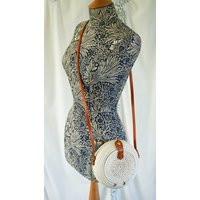 White round rattan bag, Basket bag, Crossbody bag, Woven bag, Bali bag, Bamboo bag, Straw summer bag | Etsy (US)