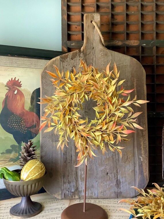 Set of 2  Fall Smilax Wreath Smilax Candle Wreath Fall - Etsy | Etsy (US)