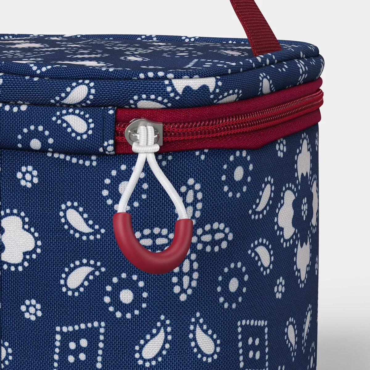 4 Cans/3.1qt Soft Sided Personal Cooler Blue Bandana Print - Sun Squad™ | Target