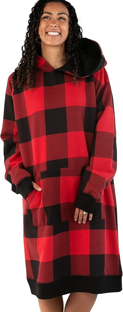 Lazy One Oversized Hoodie Sweatshirt, Comfortable Sleepwear, Sweater Dress For Women | Amazon (US)