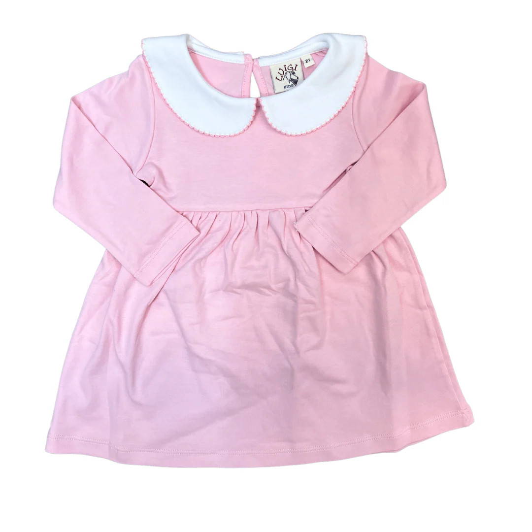 Hand Stitch Peter Pan Collar Pima Dress | Haute Totz