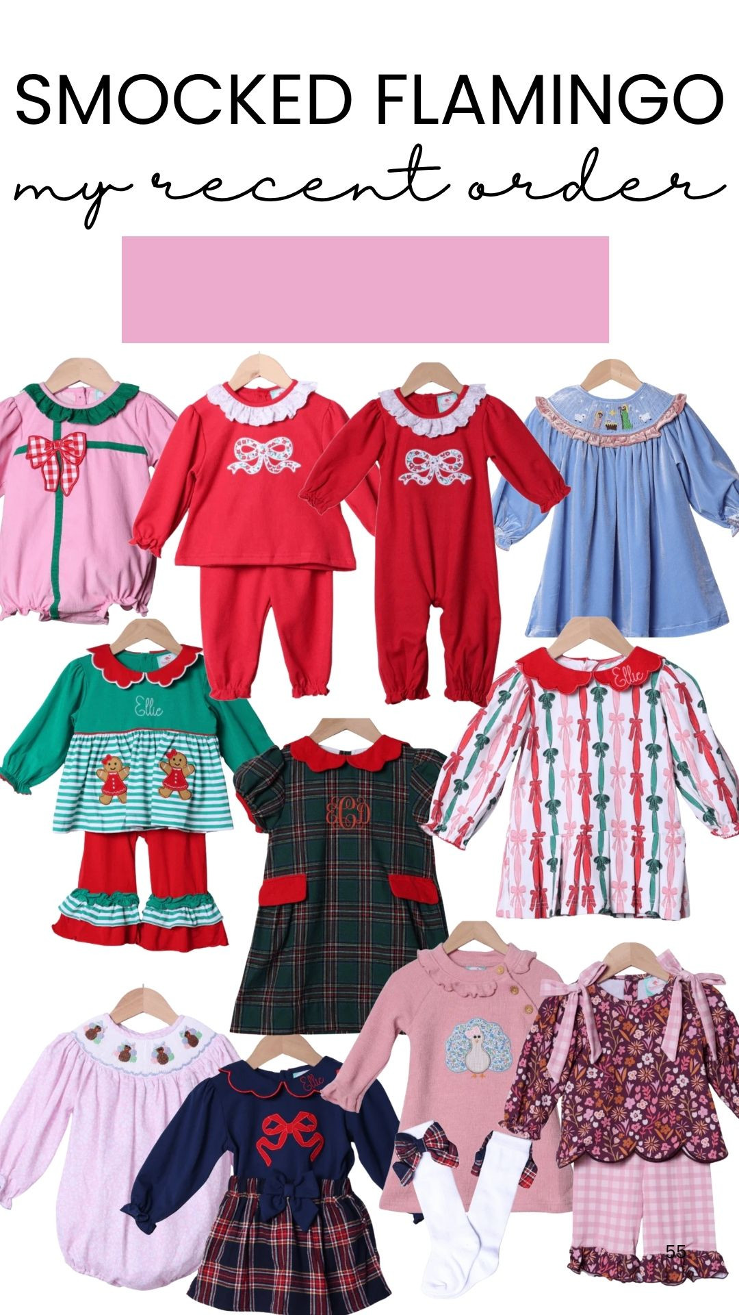 Smocked Flamingo my most recent holiday order for the girls 

 #LTKHoliday #LTKFindsUnder100 #LTKKids