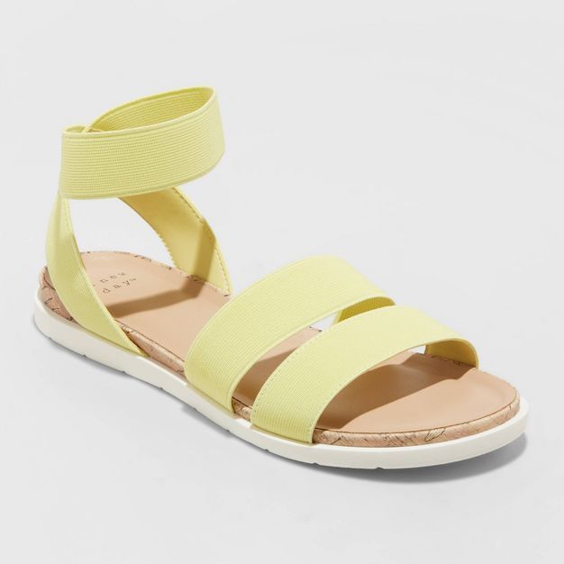 Women's Esme Elastic Ankle Strap Sandals - A New Day™ | Target