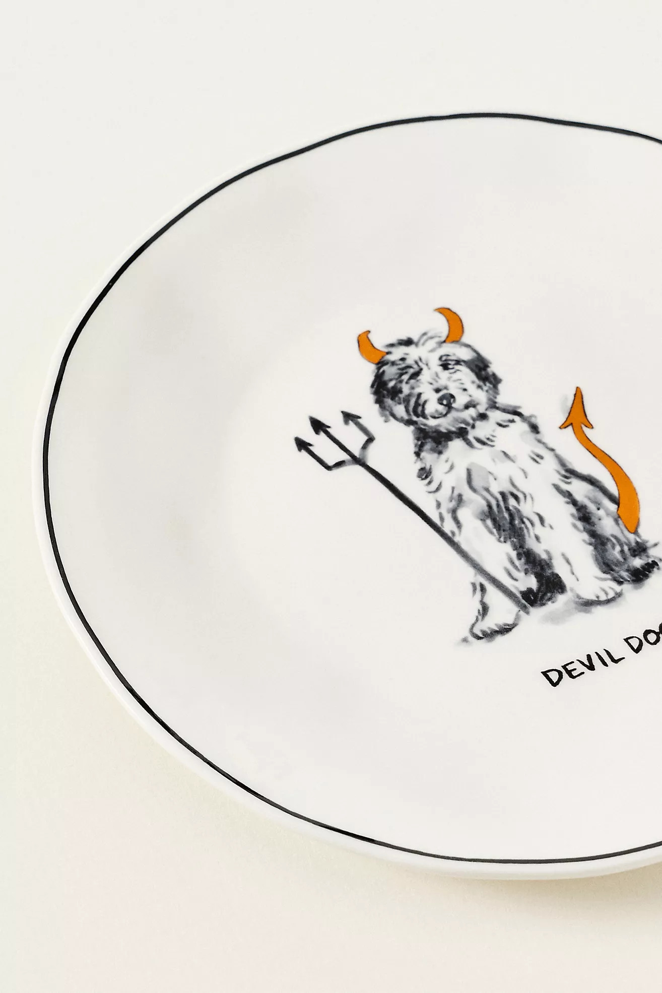Molly Hatch Stoneware Halloween Dog Dessert Plate | Anthropologie (US)