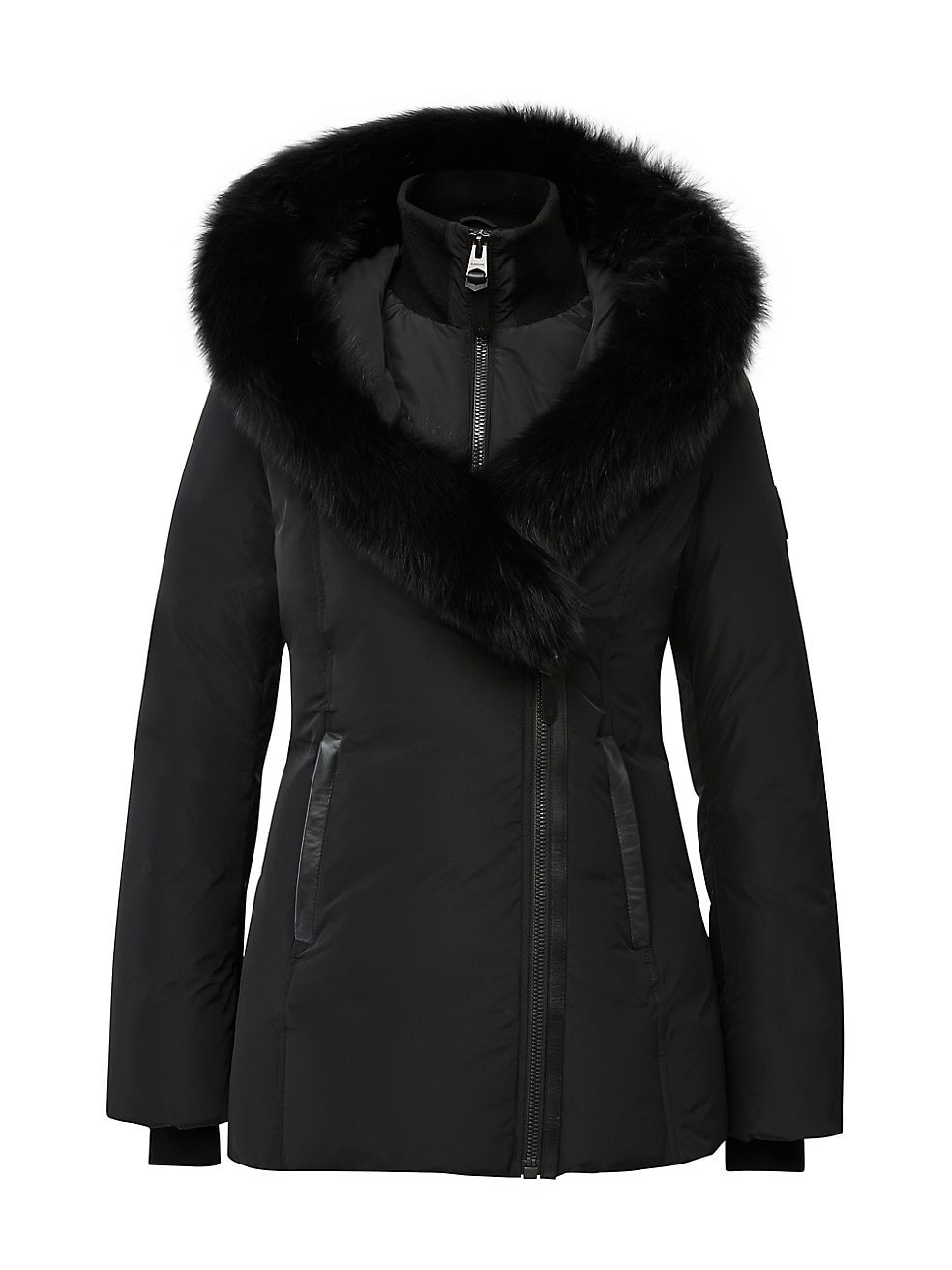 Mackage Adali Silver Fox-Trim Down Coat | Saks Fifth Avenue