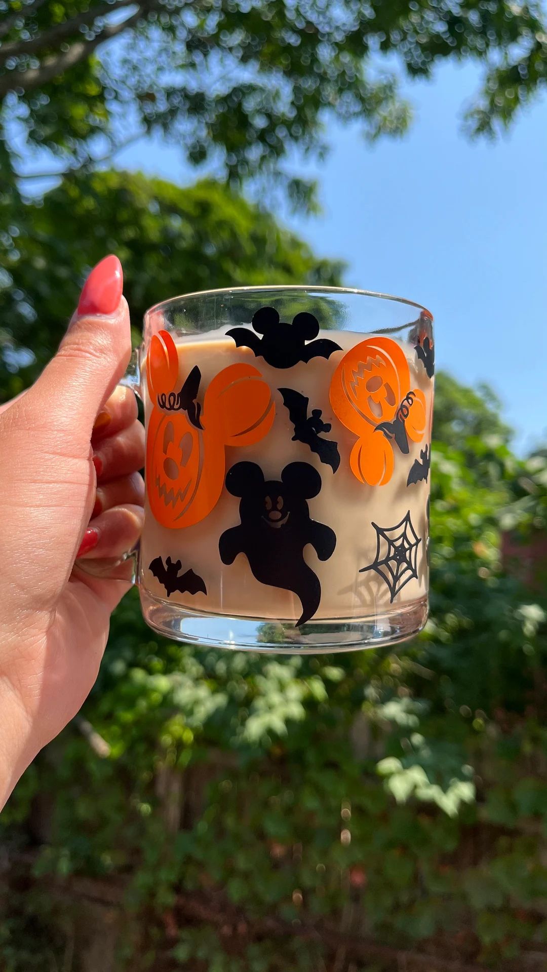 Mickey Halloween Pumpkin Mug - Etsy | Etsy (US)