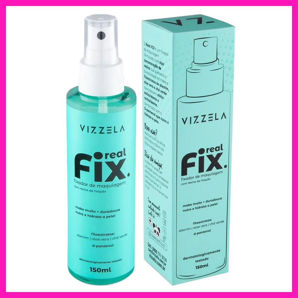 Vizzela Real Fix Fixador de Maquiagem 150ml | Shopee (BR)
