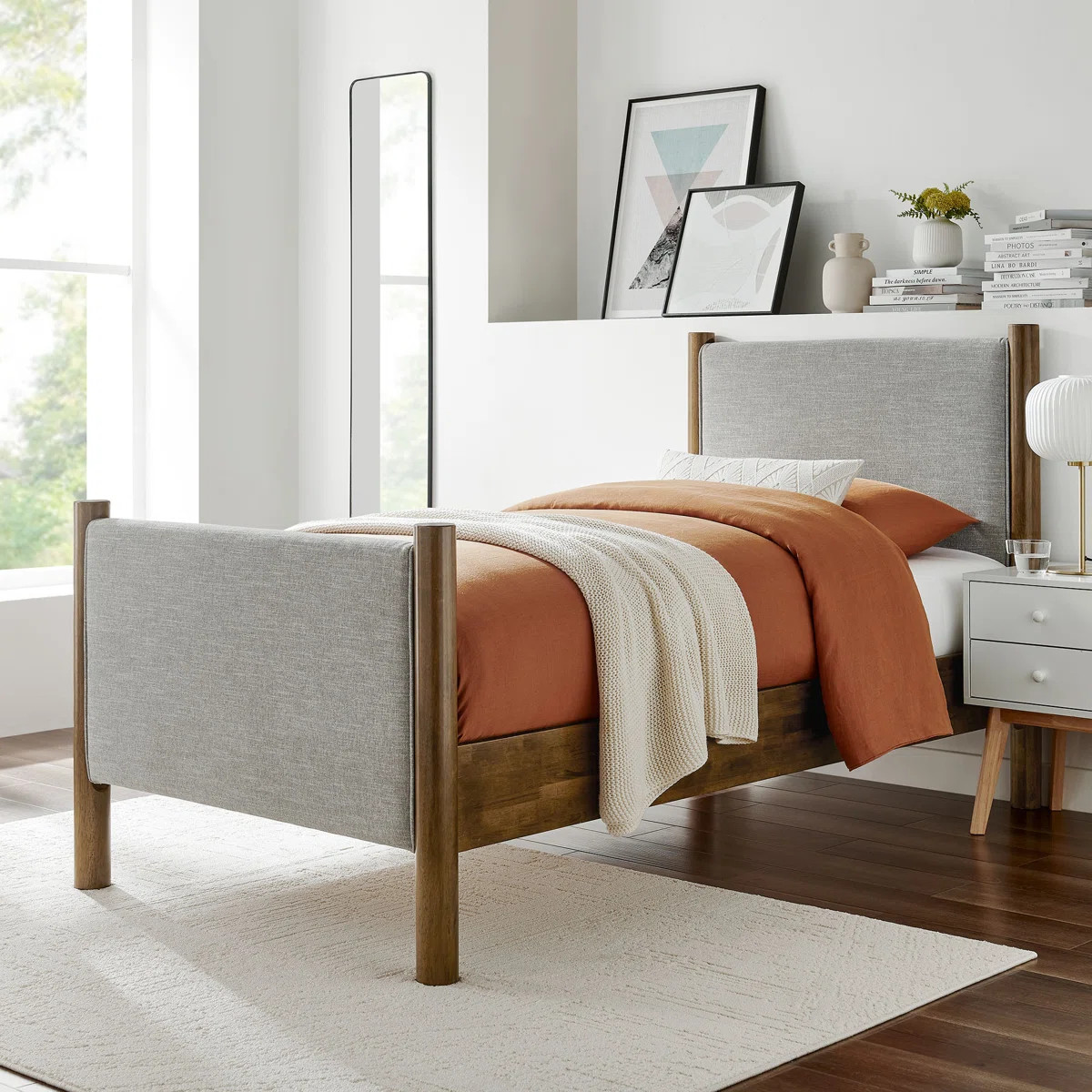 Maven Boucle Upholstered Platform Bed | Wayfair North America