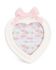 4x4 Heart Bow Tabletop Picture Frame | Marshalls