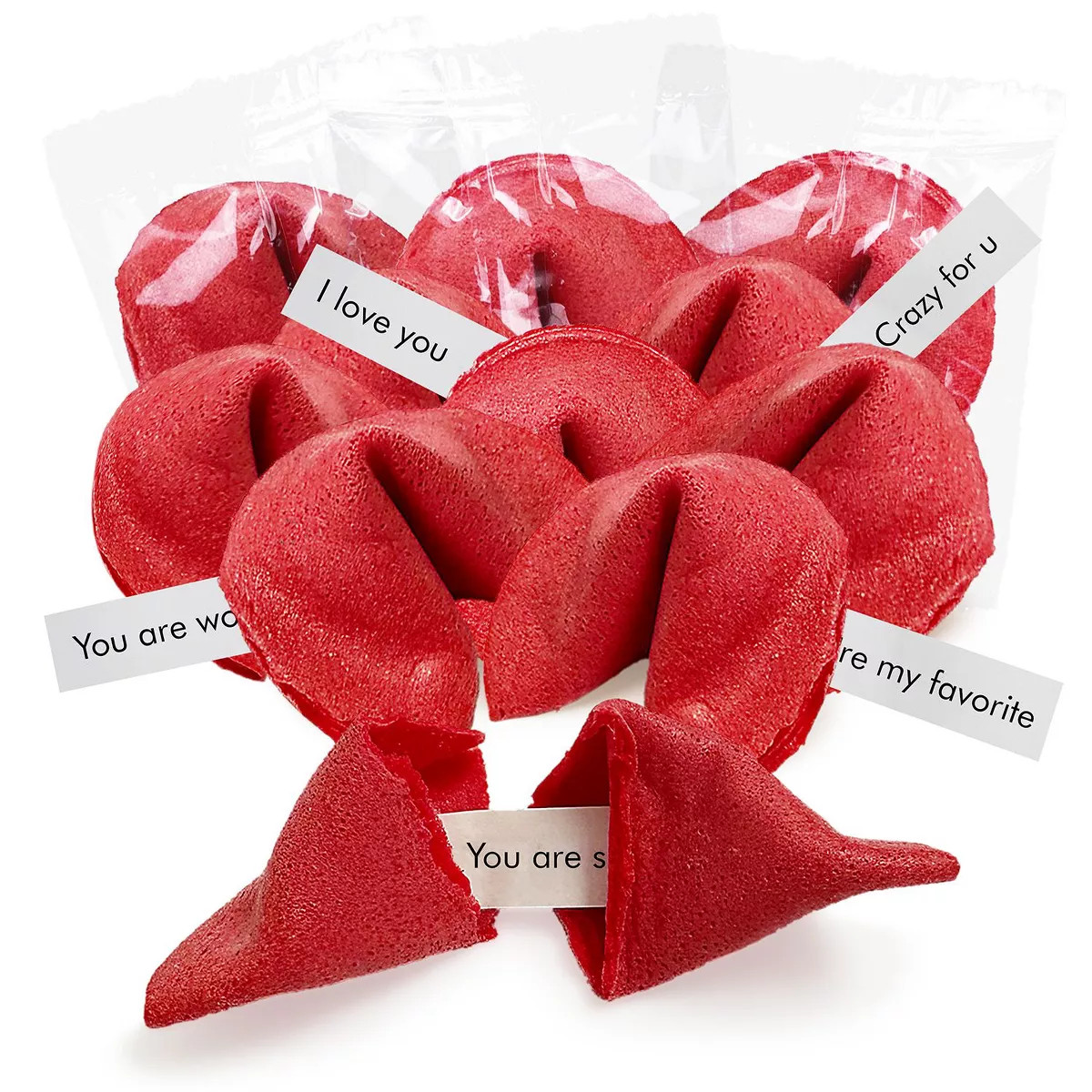Valentine Fortune Cookies (50 Pcs) Individually Wrapped - Valentines Day Treats Non Candy for Kid... | Target