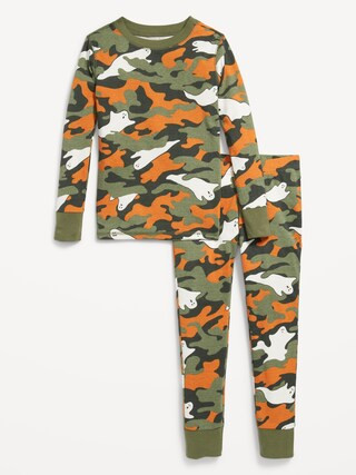 Gender-Neutral Graphic Snug-Fit Pajama Set for Kids | Old Navy (US)