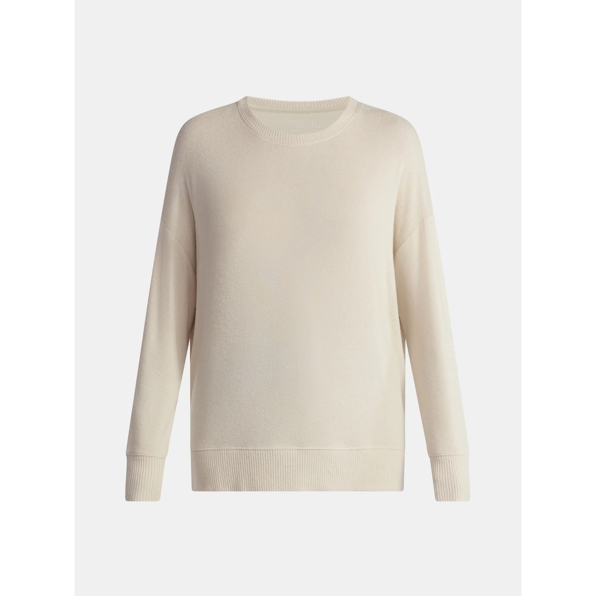 Time and Tru Women's Hacci Knit Tee with Long Sleeves, Sizes XS-XXXL | Walmart (US)