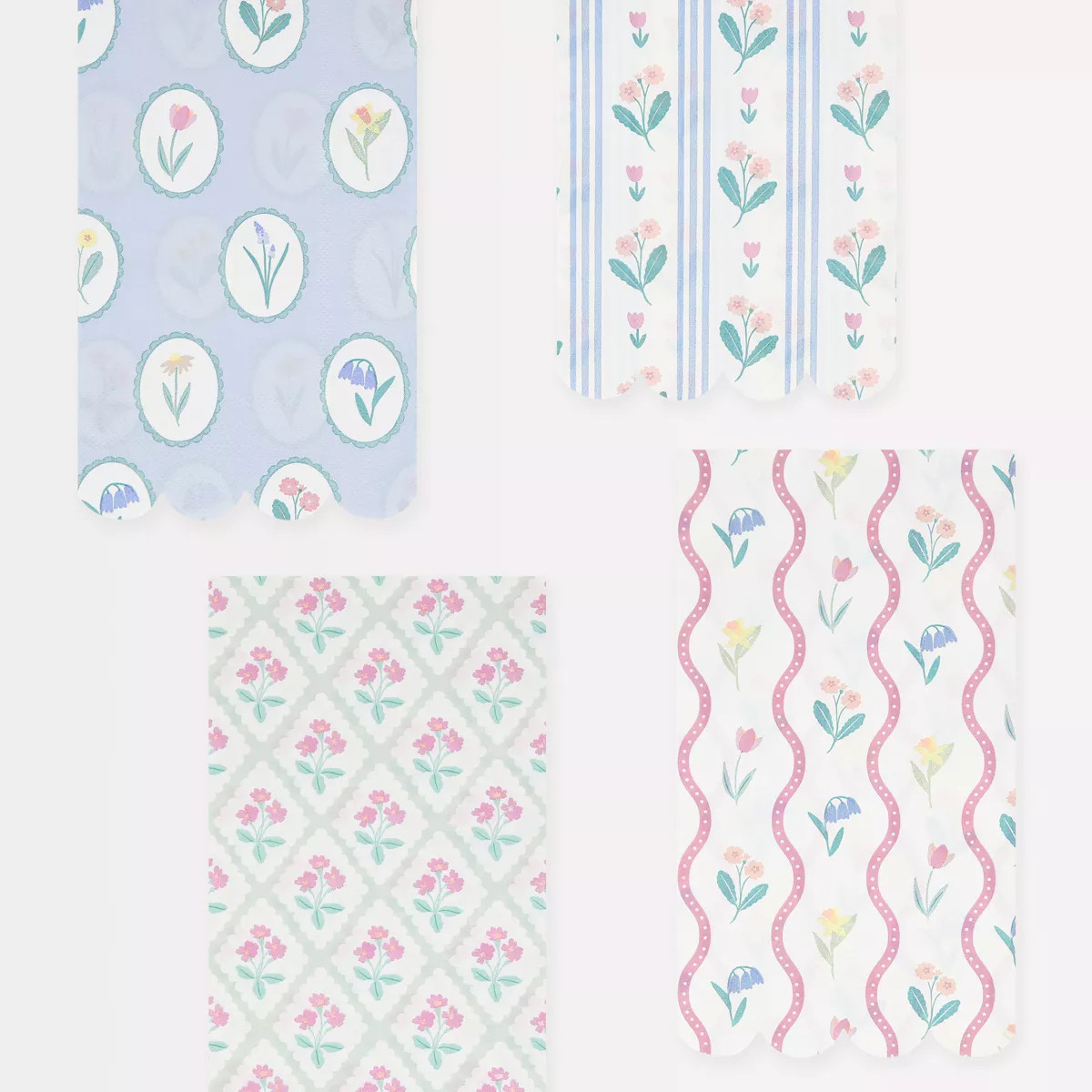 Meri Meri Bloomsbury Floral Pattern Guest Towels (Pack of 16) | Target