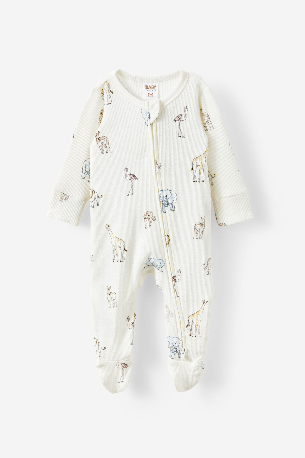 Organic Pointelle Zip Romper | Cotton On (ANZ)