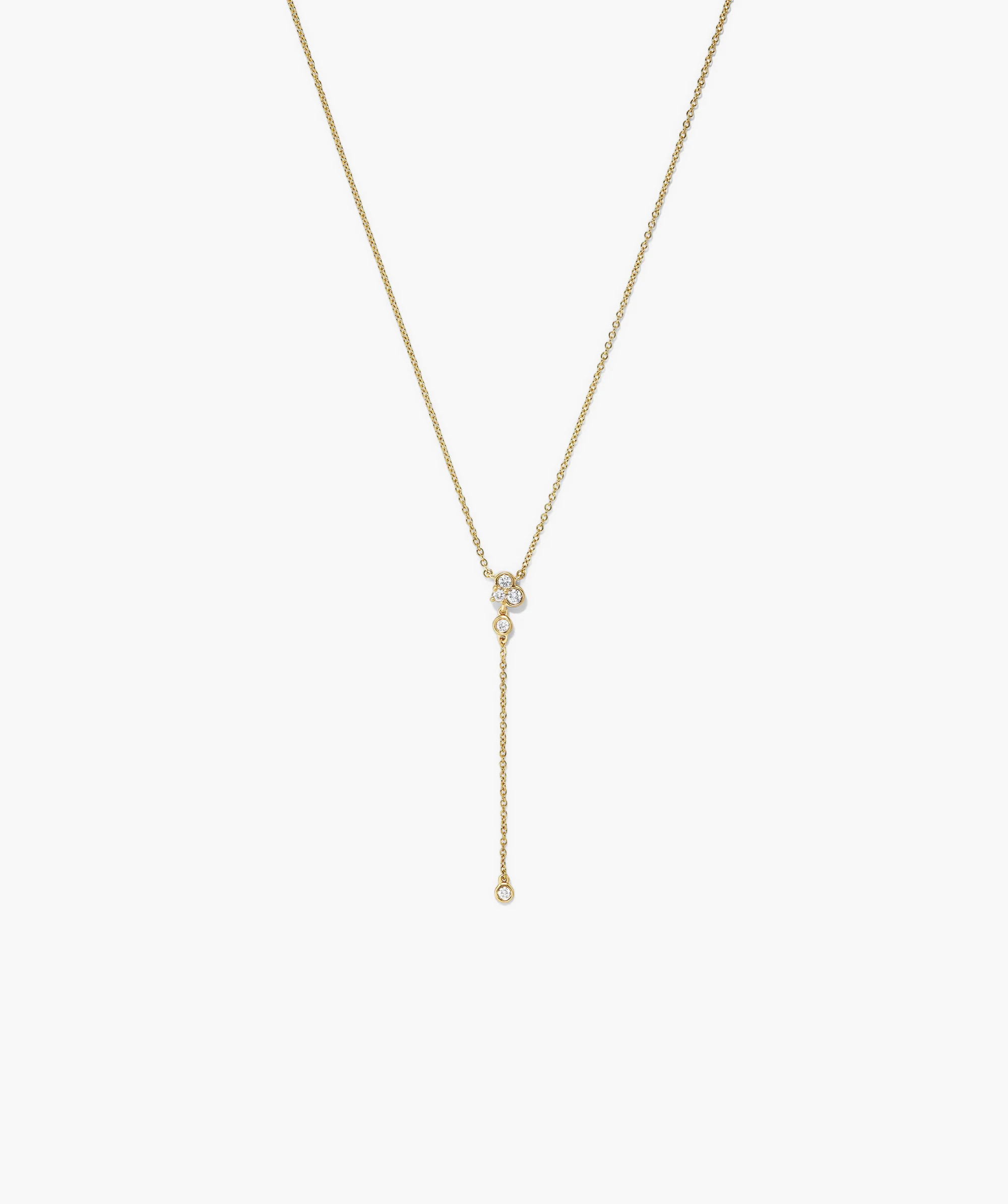 Celeste Lab Grown Diamond Lariat Necklace | Mejuri Fine Crew