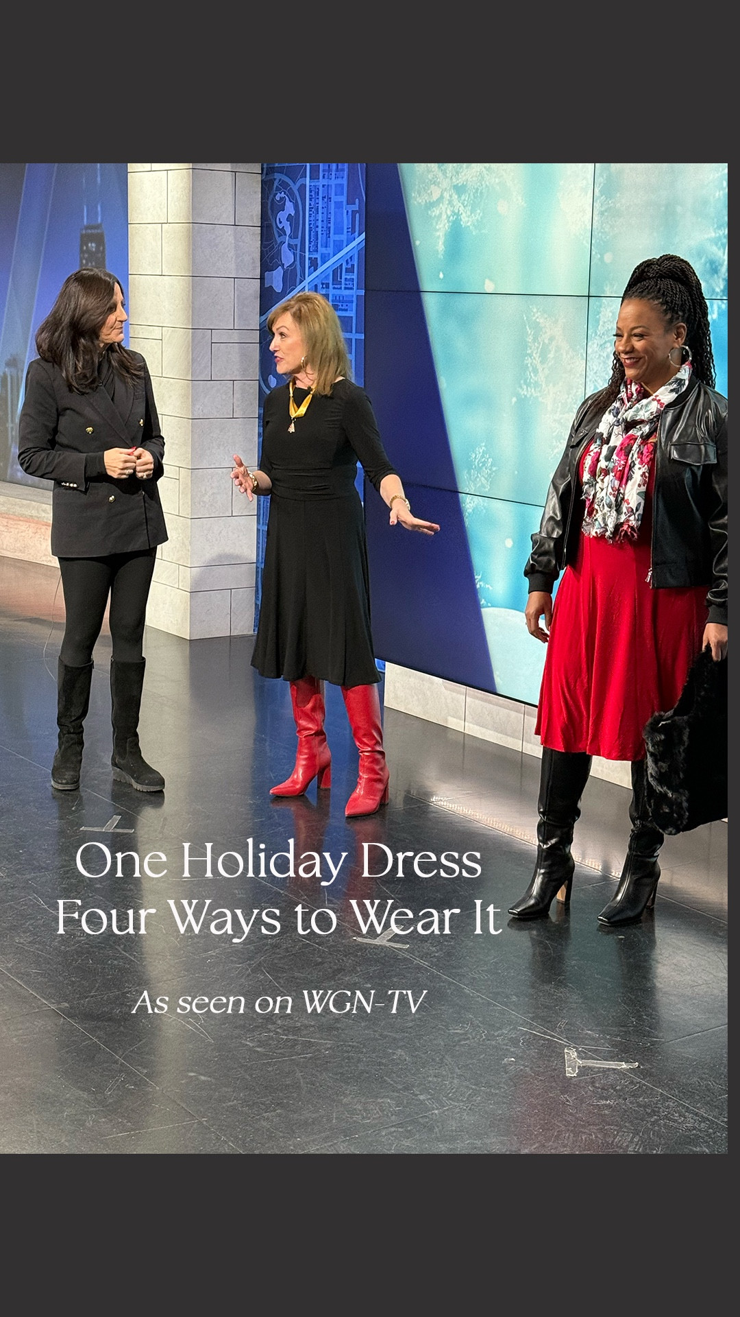 On my recent Style Files segment on WGN-TV in Chicago, I show how you can really buy just one holiday dress and swap out the shoes and accessories to make it work for every occasion. 

Best of all, all these pieces are affordable on Amazon. (Spoiler alert- the dress is only $50)

I’ve included links to all the looks!

#LTKHoliday #LTKSeasonal #LTKOver40