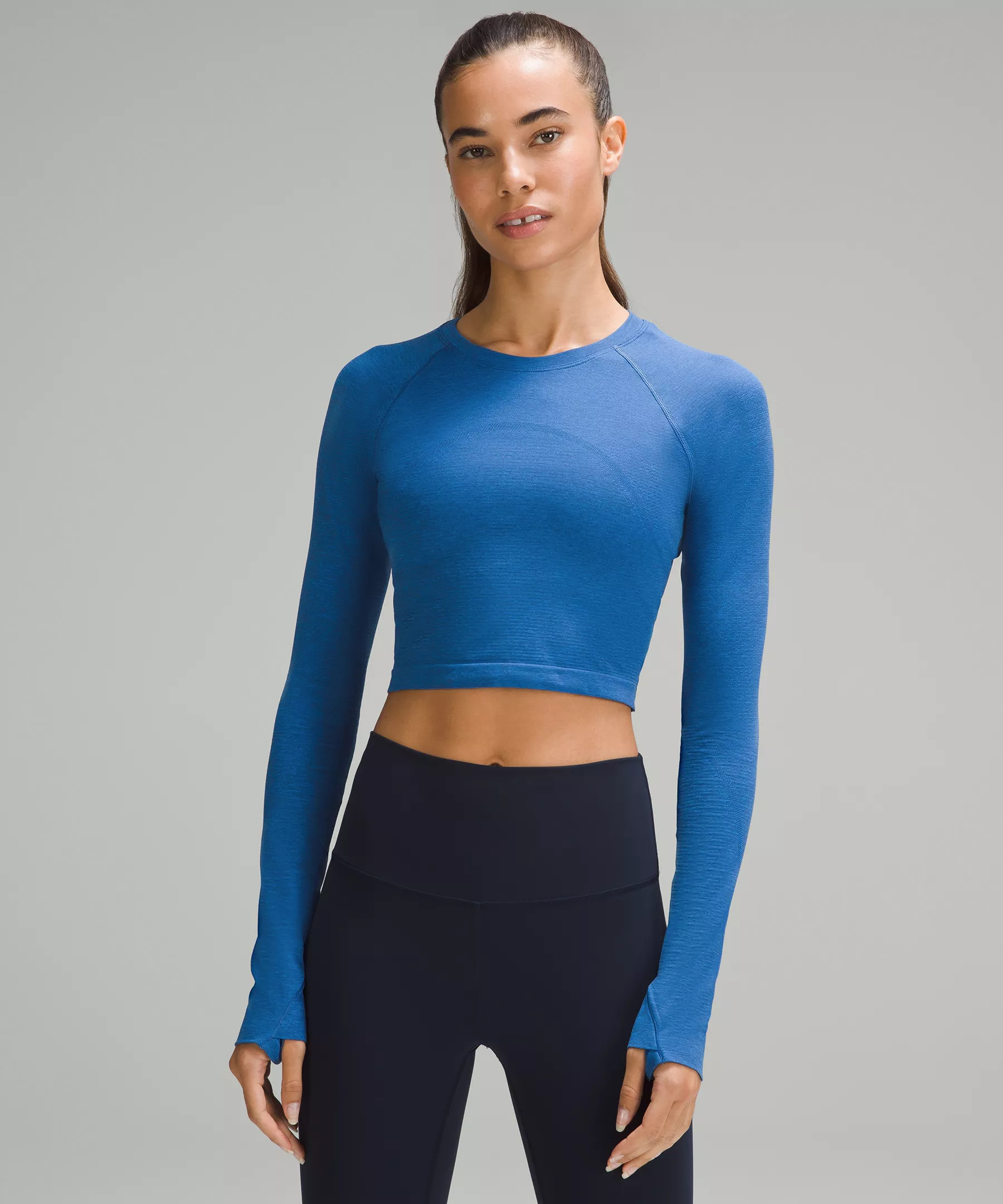 Swiftly Tech Cropped Long-Sleeve Shirt 2.0 | Women's Long Sleeve Shirts | lululemon | Lululemon (US)