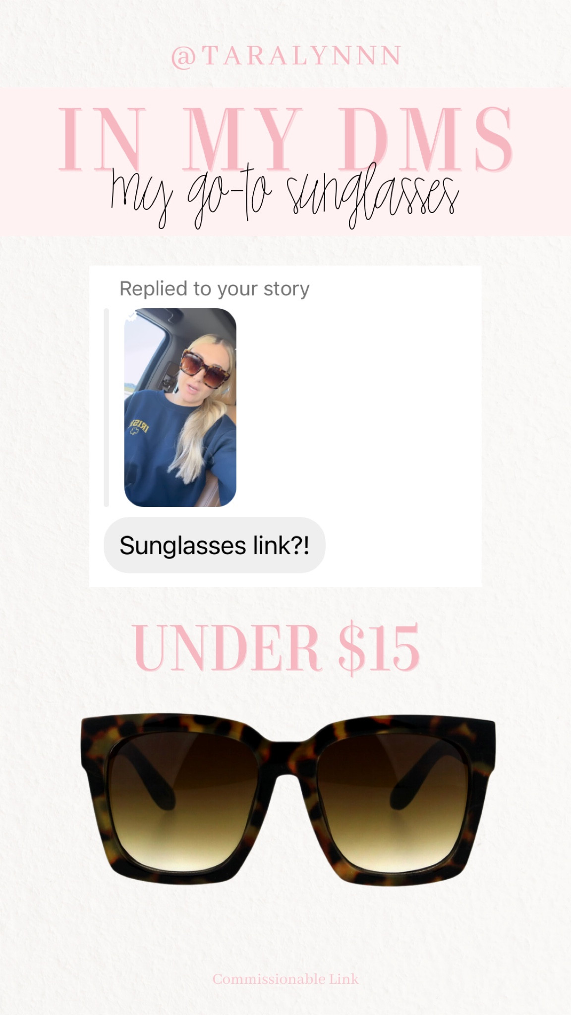 My go-to sunglasses under $15 

#amazon #sunglasses #amazonfind #accessories #bestseller

#LTKfindsunder50 #LTKstyletip #LTKtravel