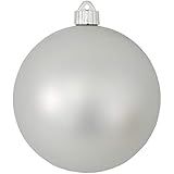 Queens of Christmas 300MM 12" Matte Silver Ball Ornament | Amazon (US)