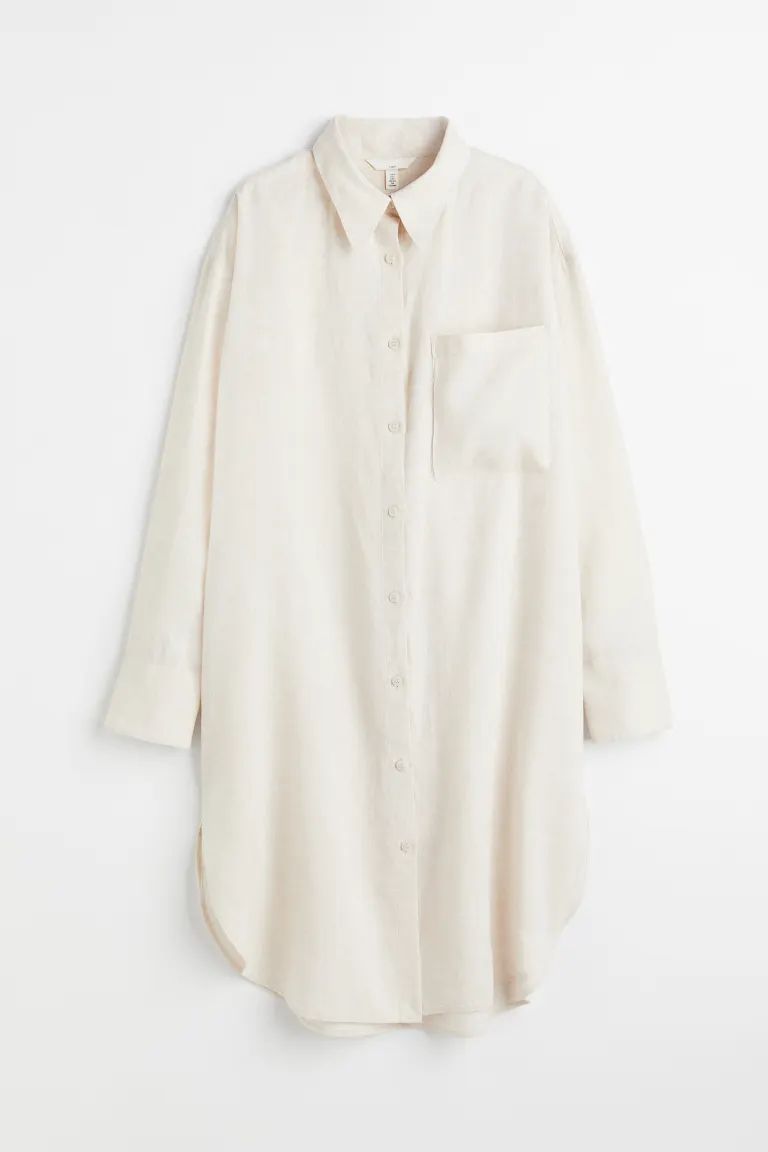 Long Linen Shirt | H&M (US)