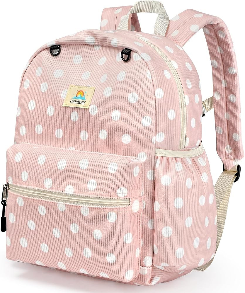 STEAMEDBUN Corduroy Kids Backpack for Girls and Boys 5-8: Girls Backpack for Elementary Kindergar... | Amazon (US)