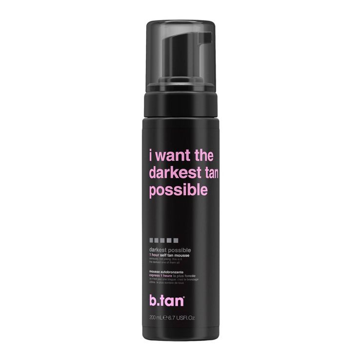 b.tan I Want The Darkest Tan Possible Self Tan Mousse - 6.7 fl oz | Target
