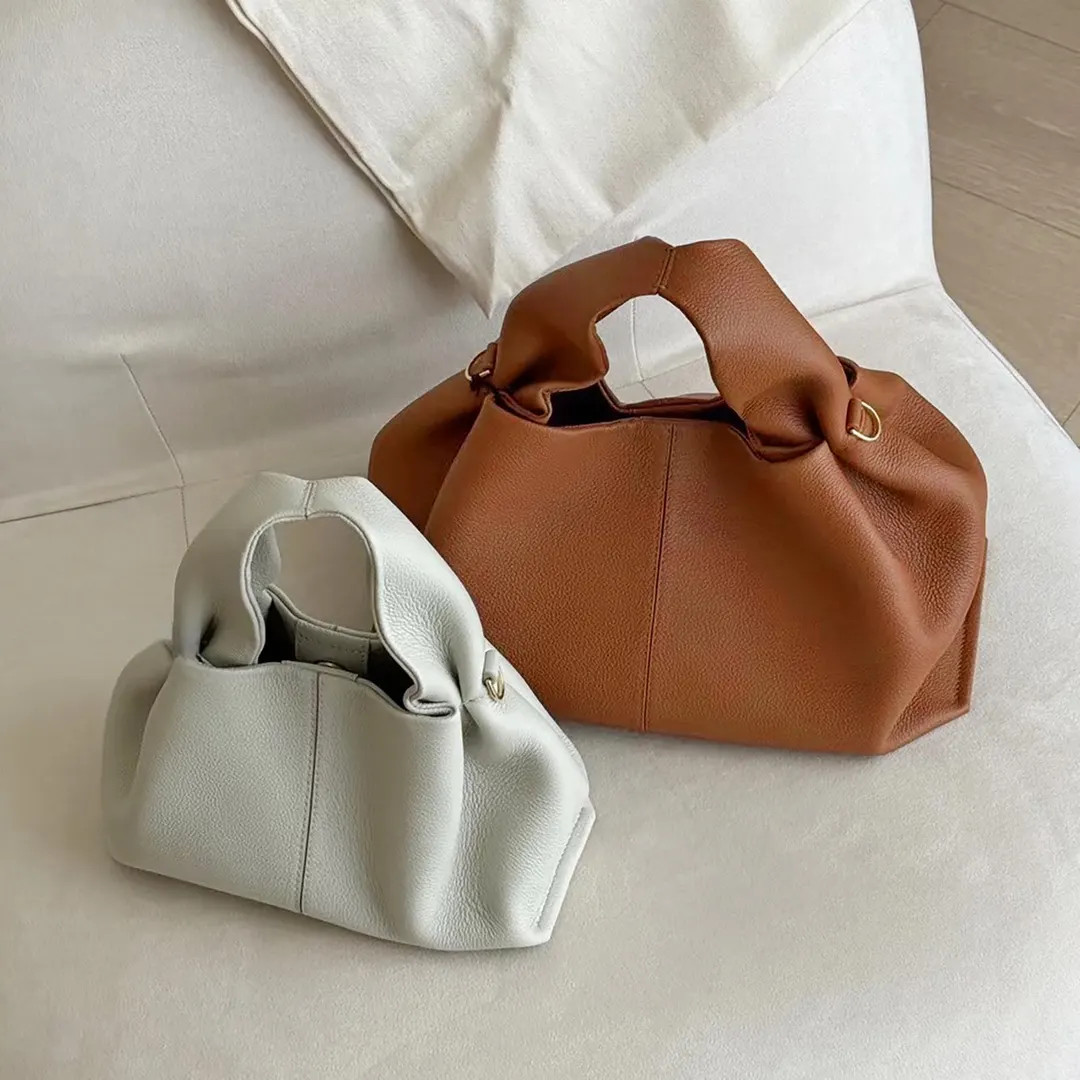 Genuine Leather Top Handle Bag, Full Grain Cow Leather Shoulder bag, Women's Trendy Shoulder Bag | Etsy (US)