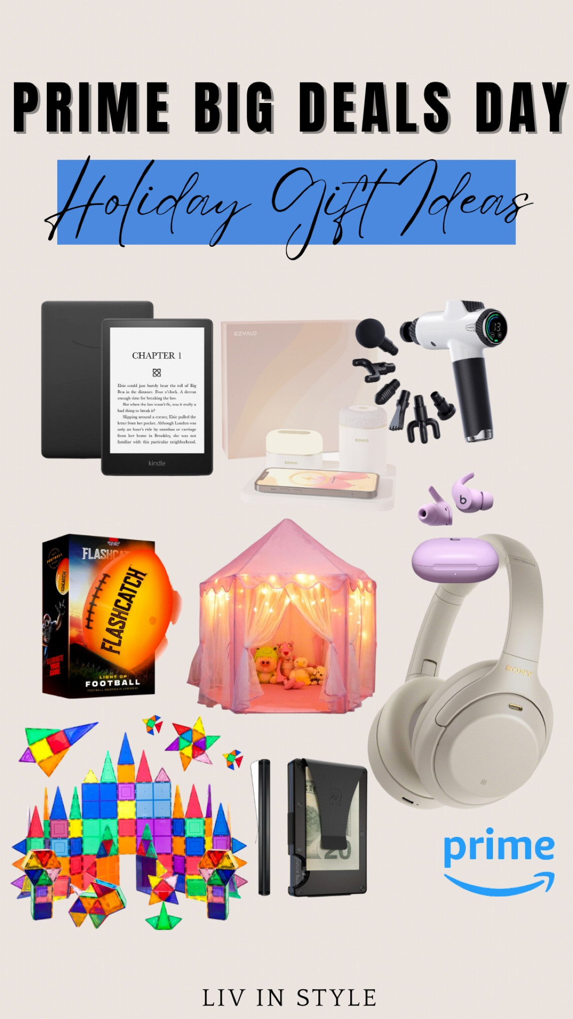 Holiday gift ideas on sale for Prime Big Deal Day!!! Kindle paper white, back massager, play tent, glow football, magnatiles, Bose wireless headphones, charging pad, ear buds 

#LTKxPrime #LTKsalealert #LTKGiftGuide