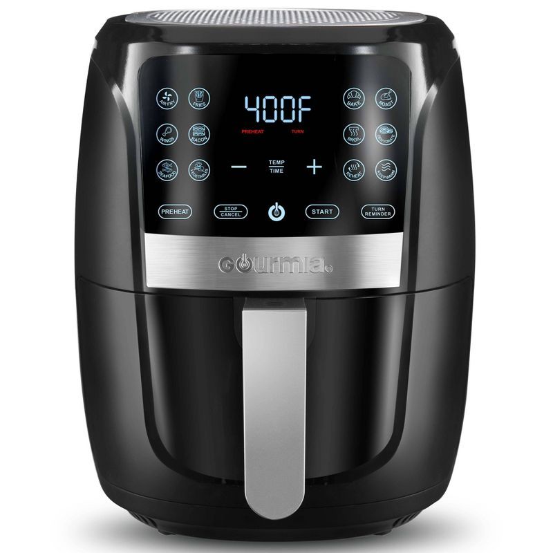 Gourmia 5qt 12-Function Guided Cook Digital Air Fryer - Black | Target