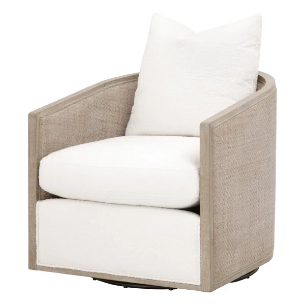 Upholstered Swivel Barrel Chair | Wayfair North America