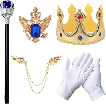 Boys Prince Charming Costume Cosplay Dress-Up Medieval Royal King Outfits for Kids | Amazon (US)